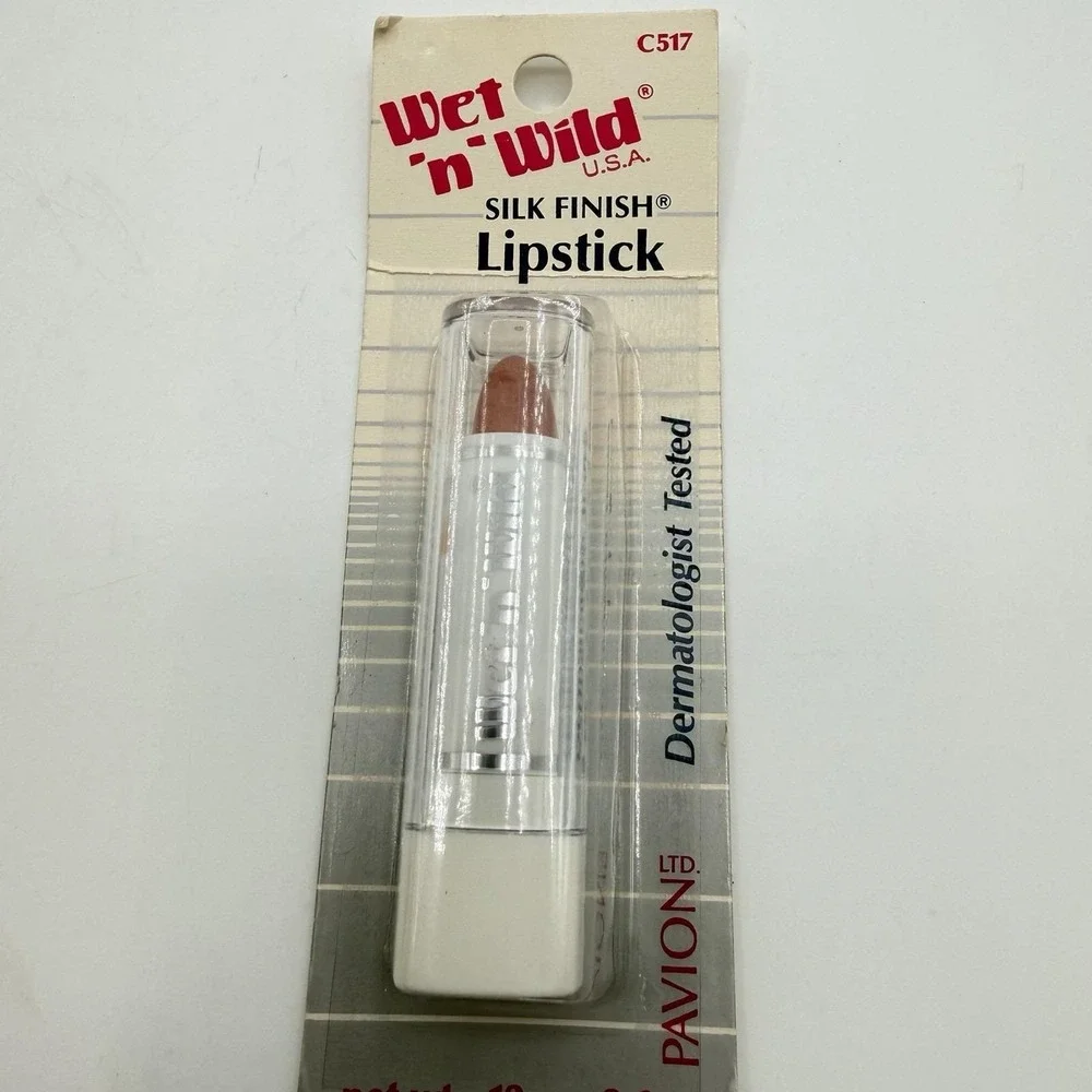 Vtg Wet 'n Wild Silk Finish Lipstick 1991 Pavion NOS Sealed Blister Pack LOT 10